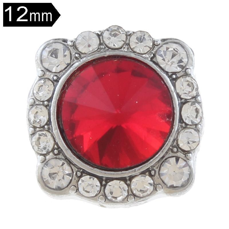 Snap Button 12 mm for Snap Jewelry Red