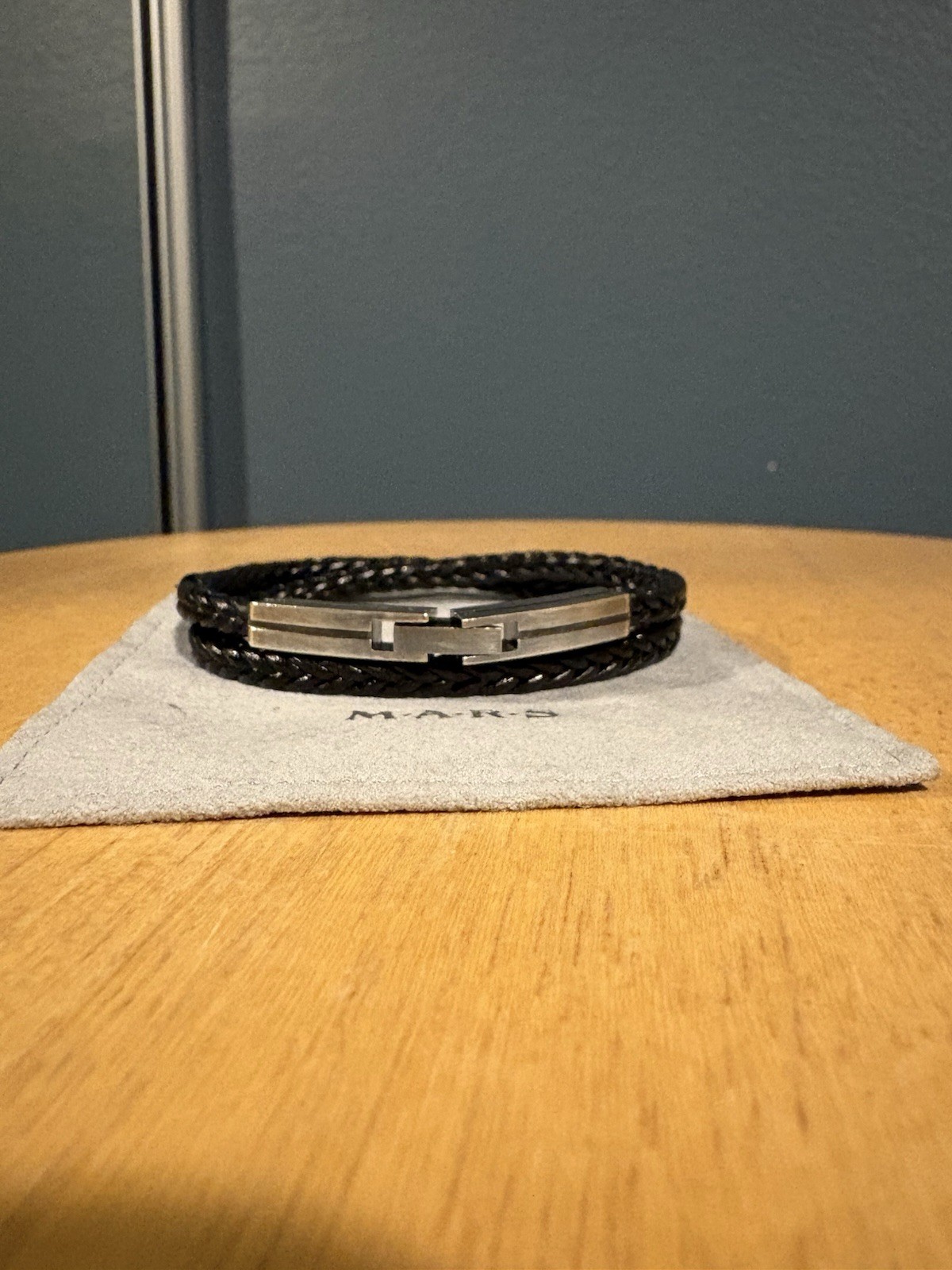 M.A.R.S Braided Leather Bracelet