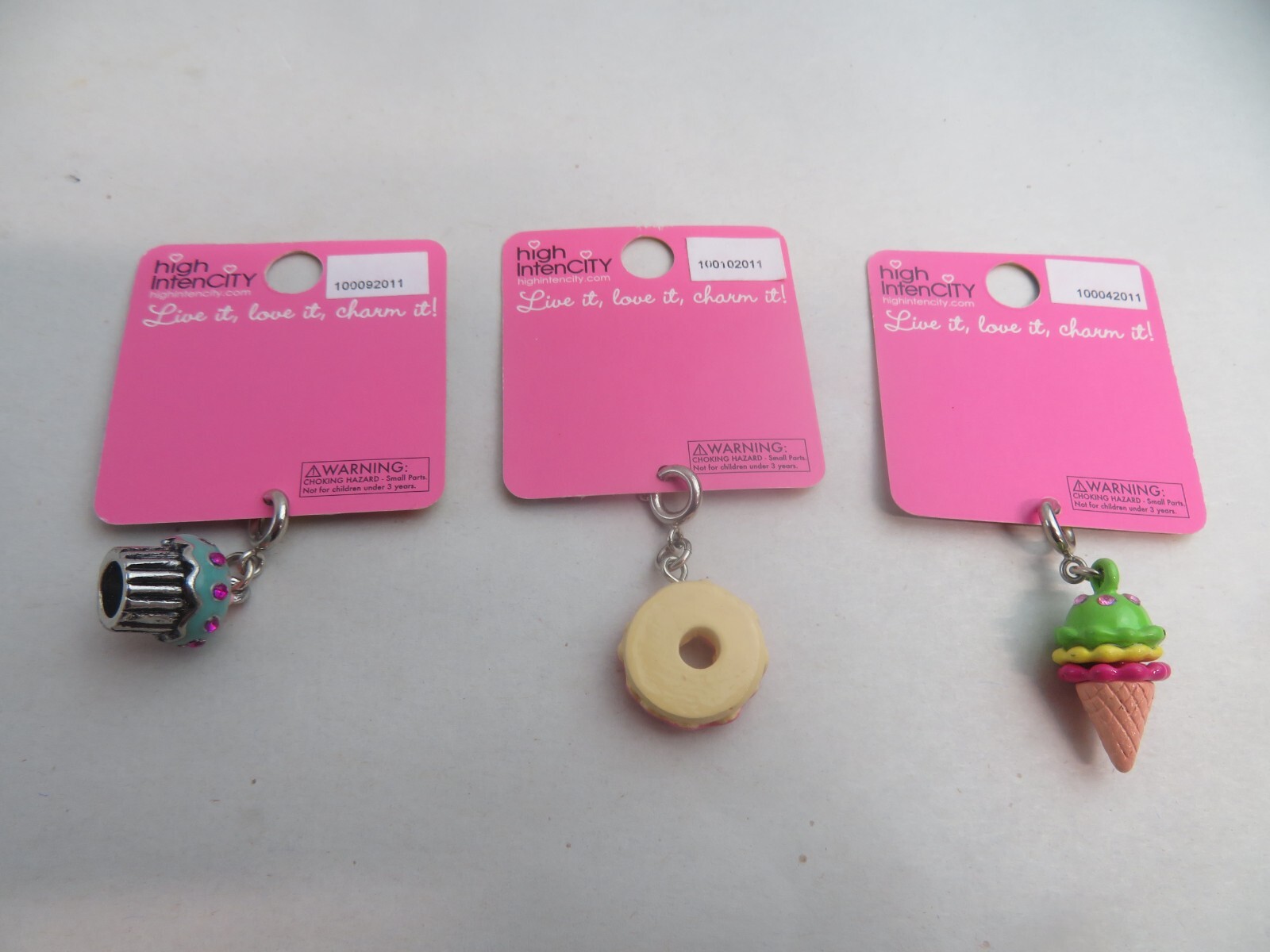 High Intencity CHARM IT! Bracelet Charms by High IntenCity LOT OF 3 W