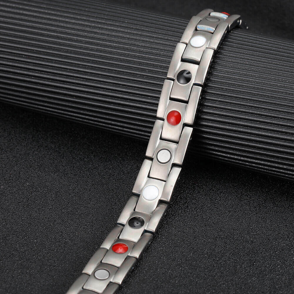Titanium Magnetic Bracelet men women Arthritis Pain Relief Energy Stress Power X