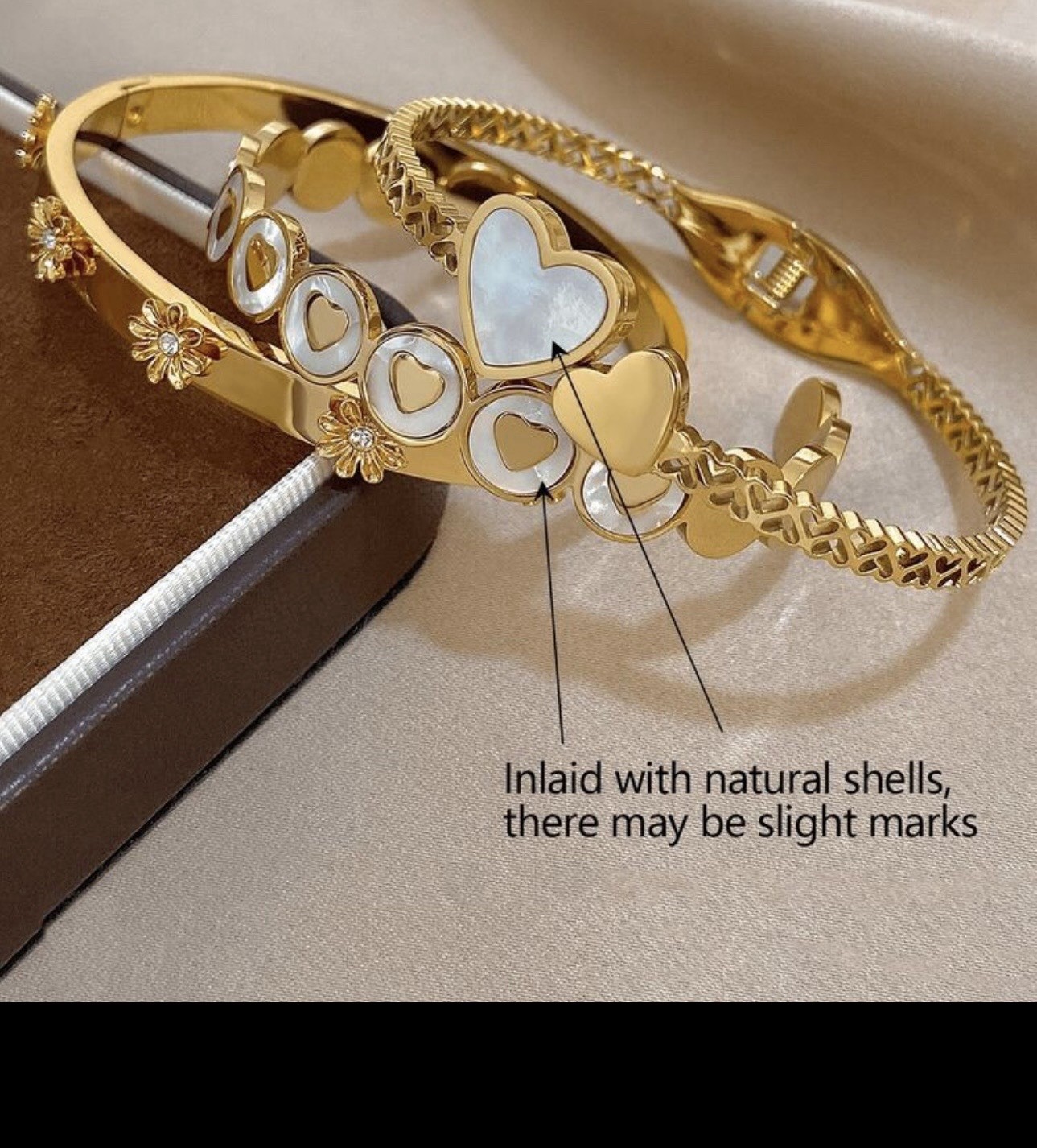 Set De Brazaletes De Acero Inoxidable Para Mujer PULCERAS De Mujer Dorado