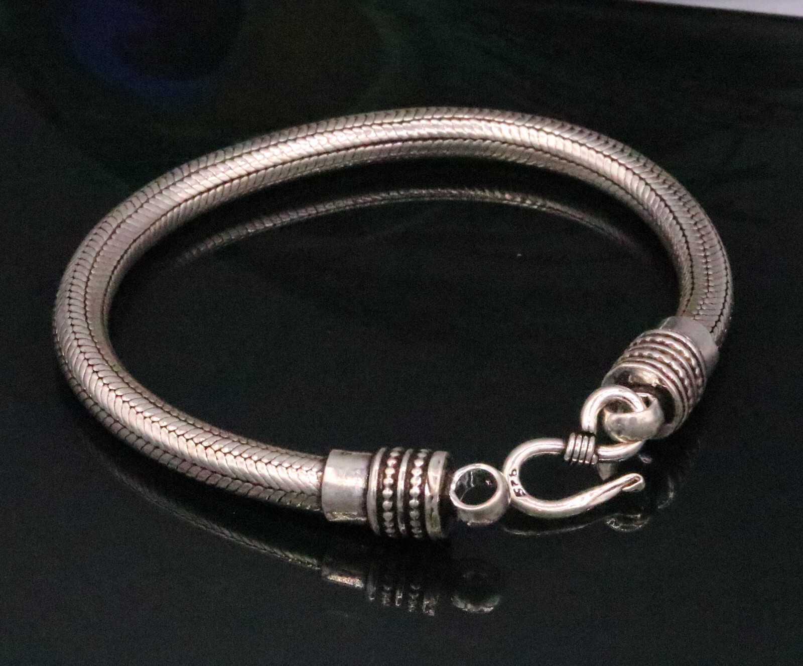 925 sterling silver customized snake chain bracelet tribal jewelry sbr199