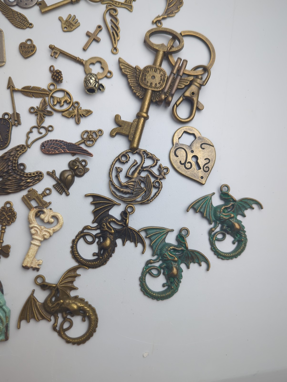 Large 150 pc Charm Lot Large Variety Of Themes Unknown Materials