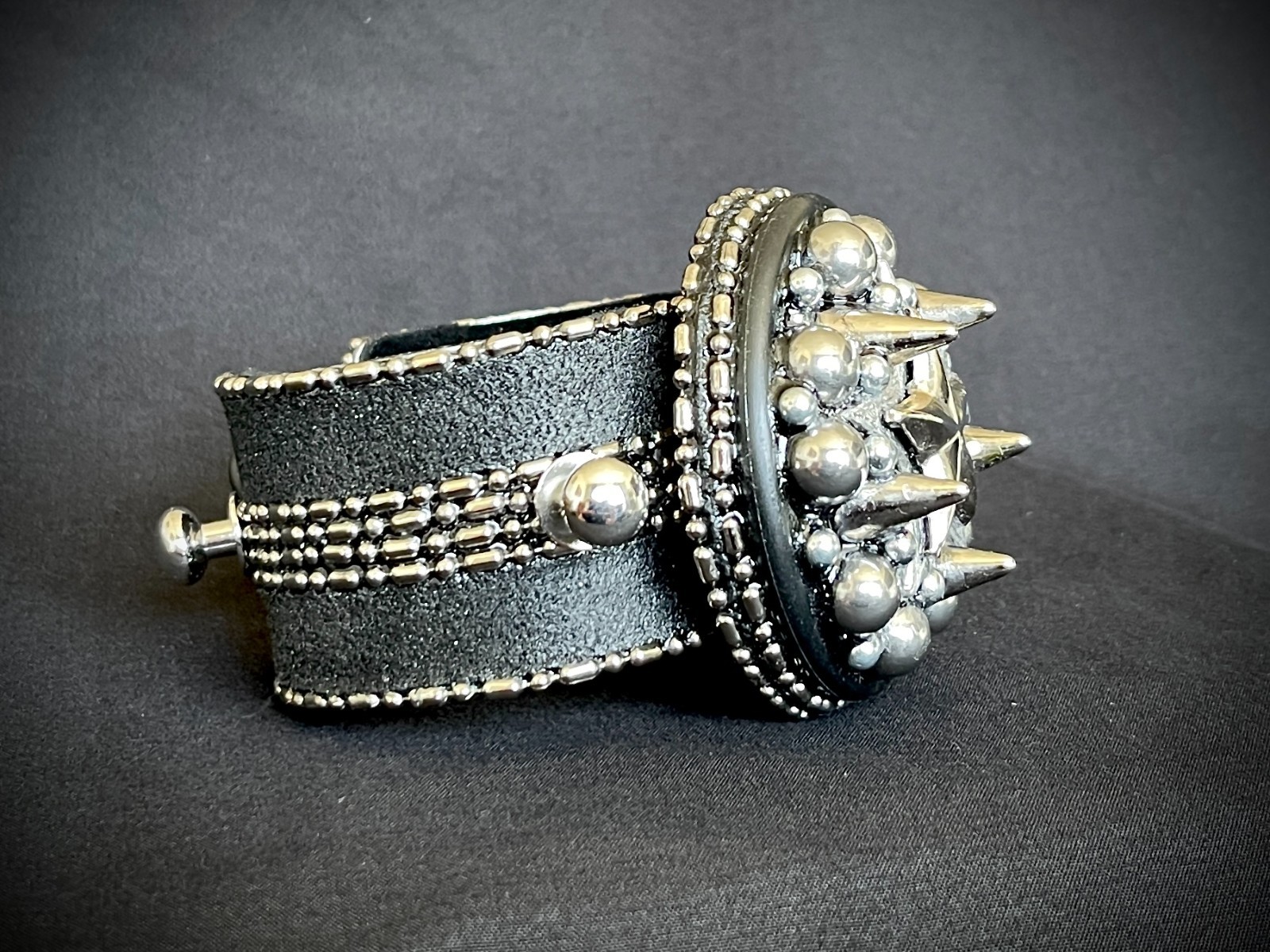 Magnetic Cuff Bracelet Skull & Star Interchangeable OOAK – Darren McNeese