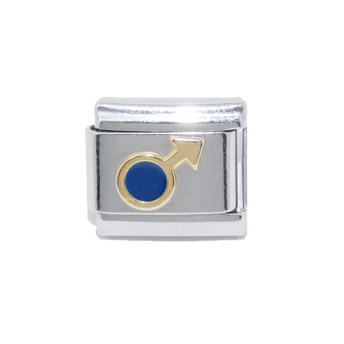 Male symbol (a) Italian charm – fits 9mm classic Italian charm bracelets