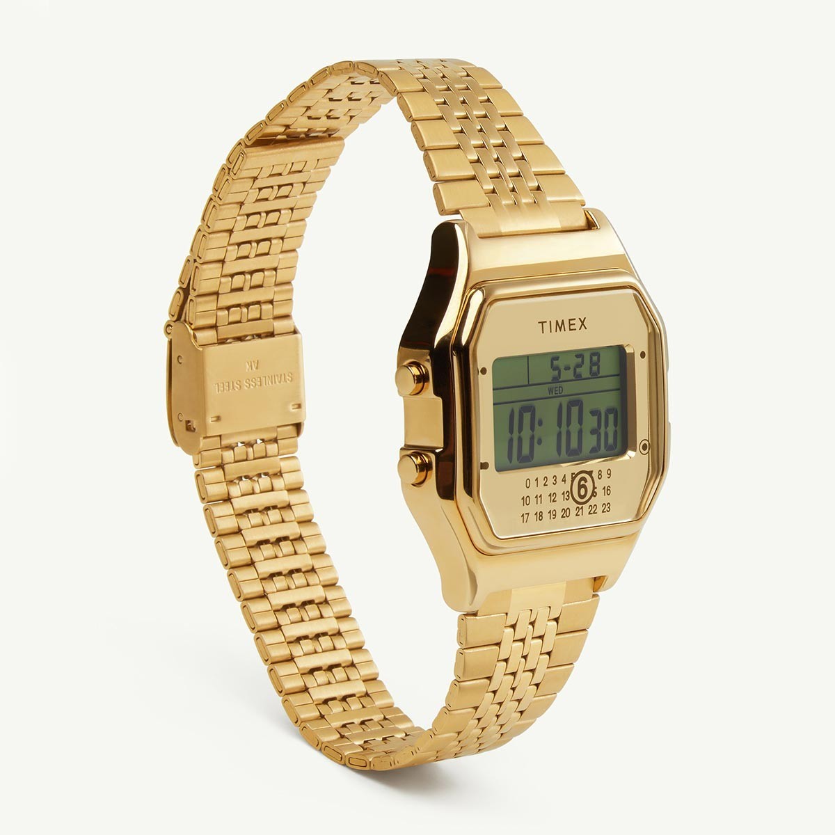 Timex x MM6 Maison Margiela Limited Edition Gold Watch & Bracelet Set TWG067500
