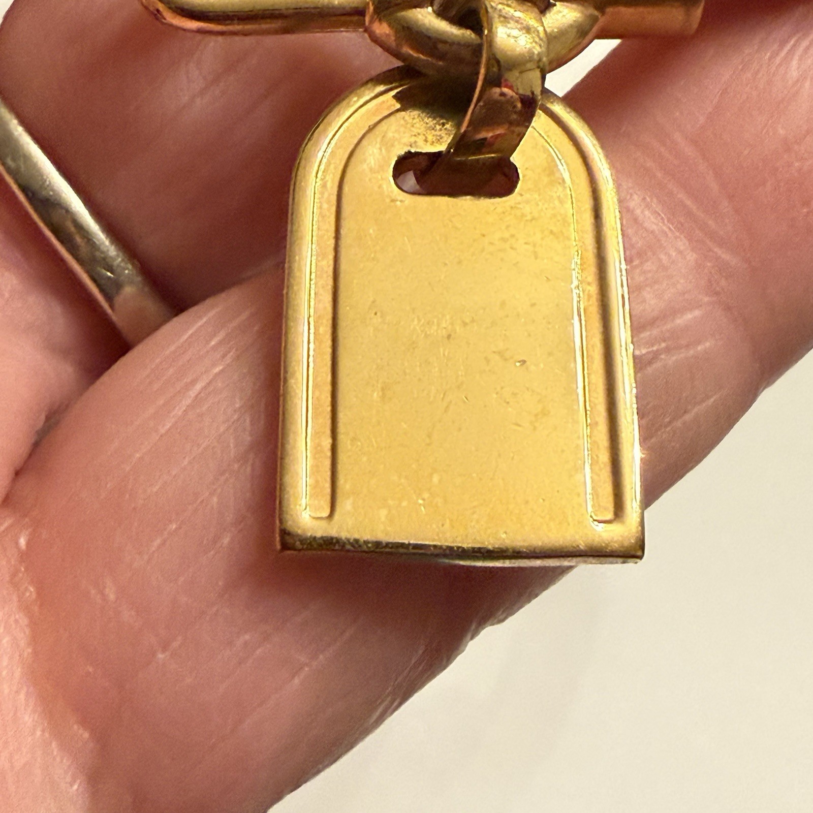 Vintage Bracelet Bronze Milor Italy Bangle Charm Leather Cord Gold Tone Metal L