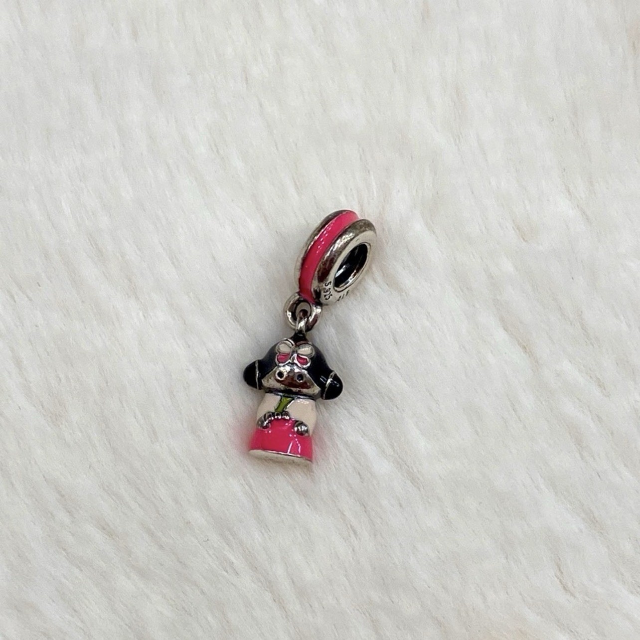 NEW GENUINE 925 Sterling Silver Pandora Korean Doll Dangle Charm 791387ENMX