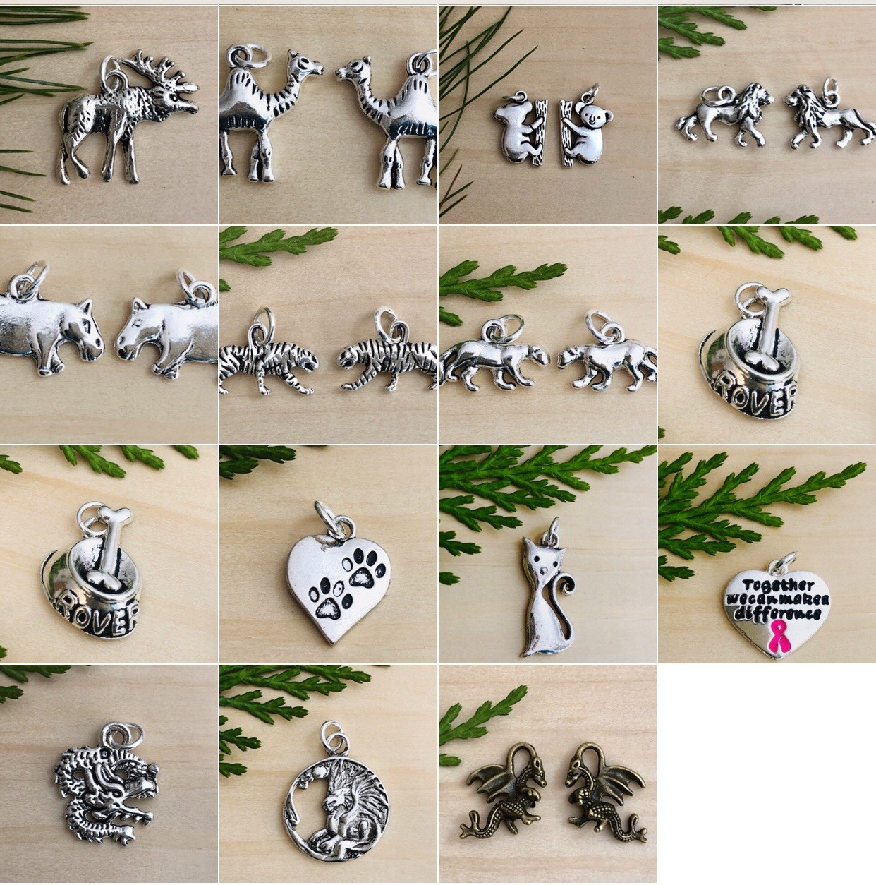 Charm Packs & Jump-Rings for Necklaces Bangles & Bracelets 10-pack