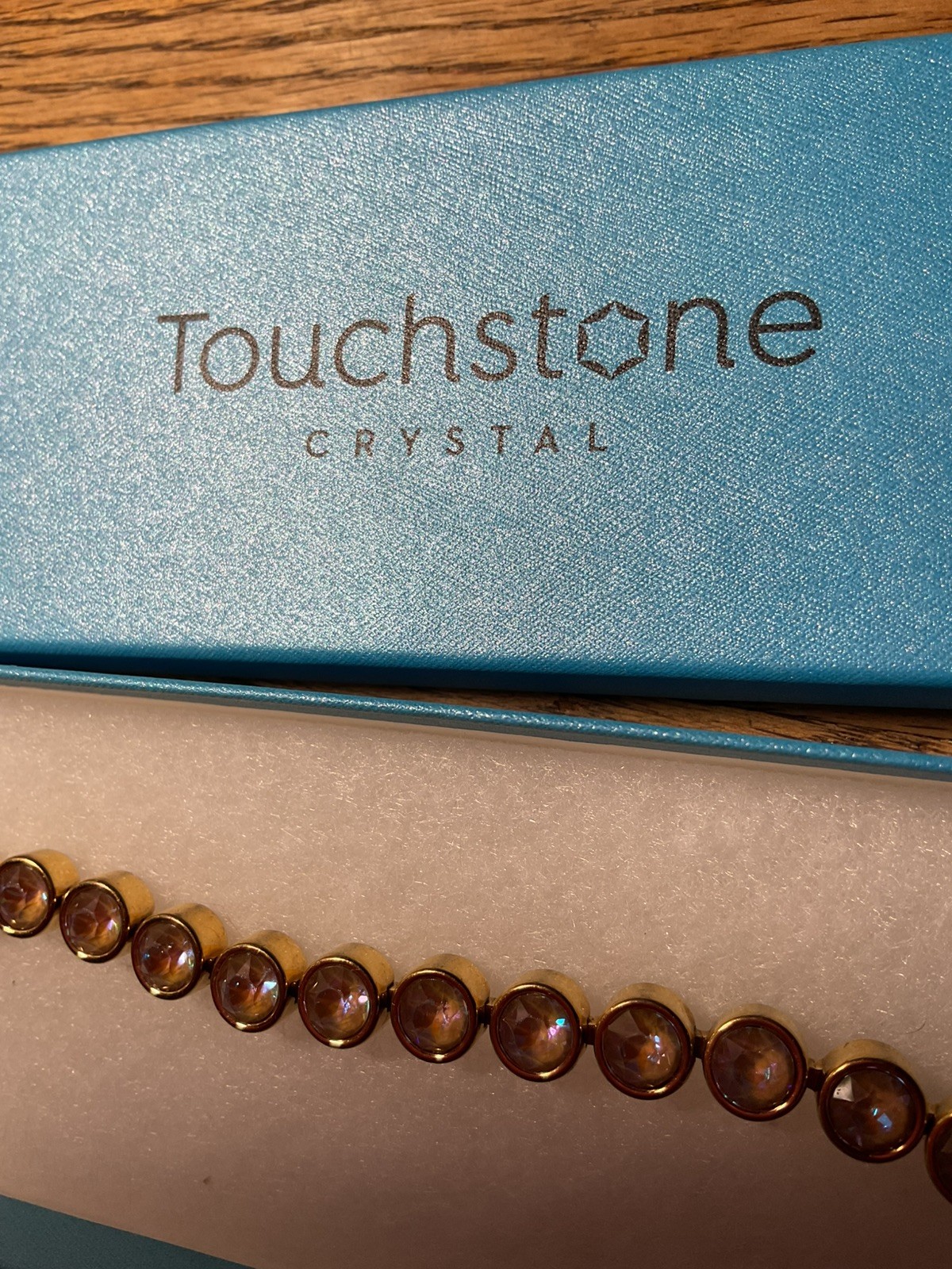 Touchstone Crystal Ice Bracelet Golden Cappuccino NIB