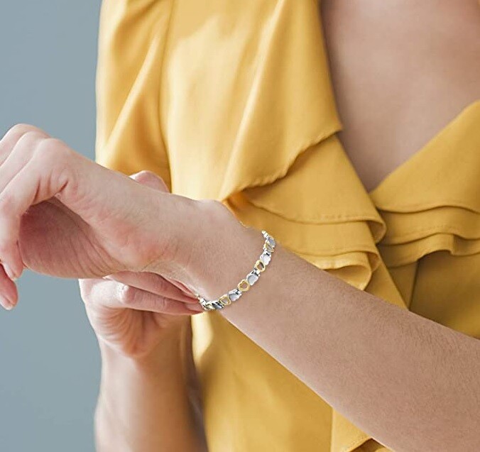 Arthritis Pain Relieve Magnetic Bracelet – Link Hearts Bracelet With 4 Element