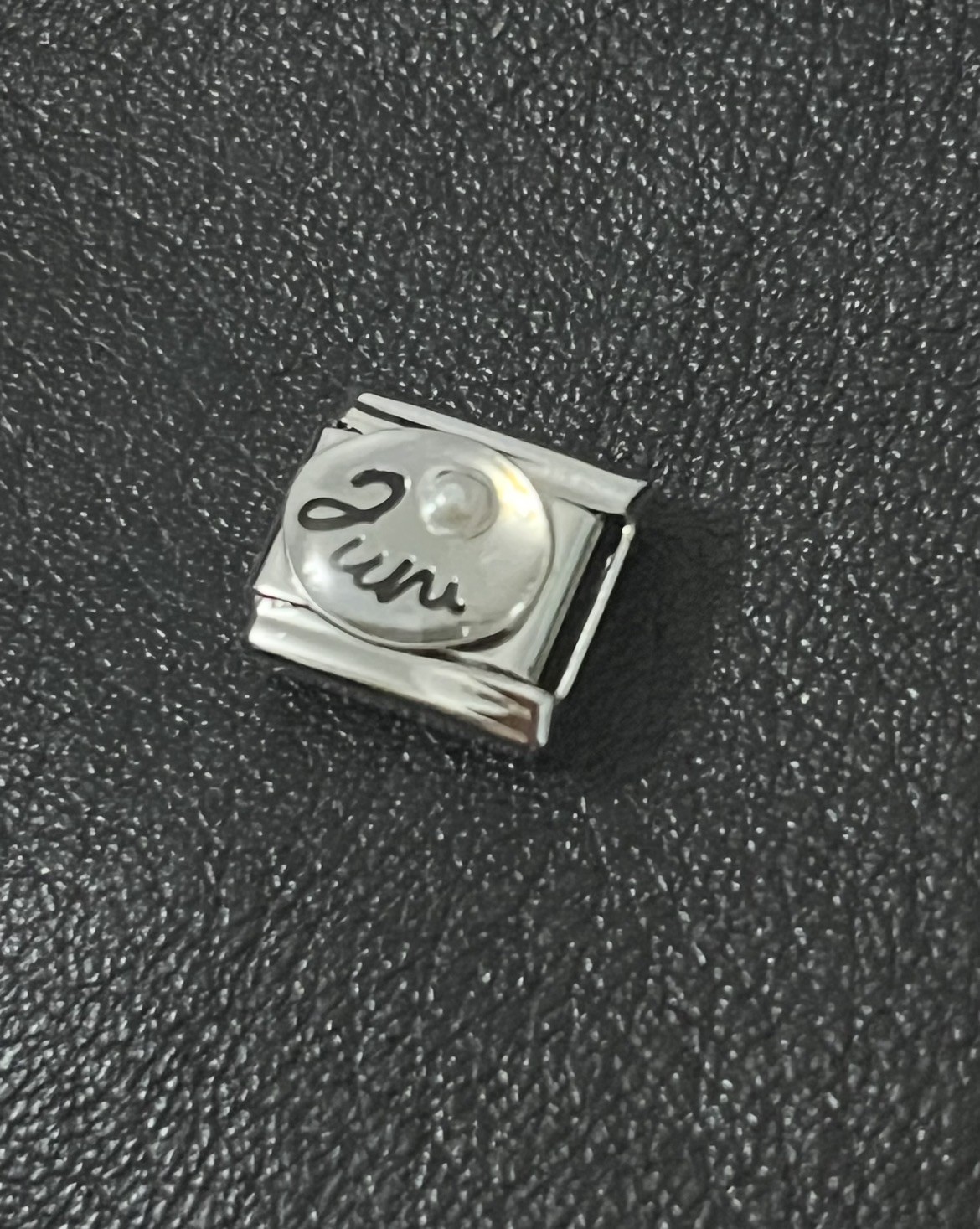 June Anniversary Birthday Silver Charm Fit 9mm Italian Bracelet N Nomination