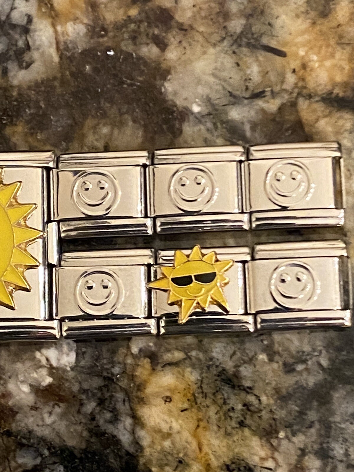 9mm & 18mm Summer Sun Italian Charm Bracelet New