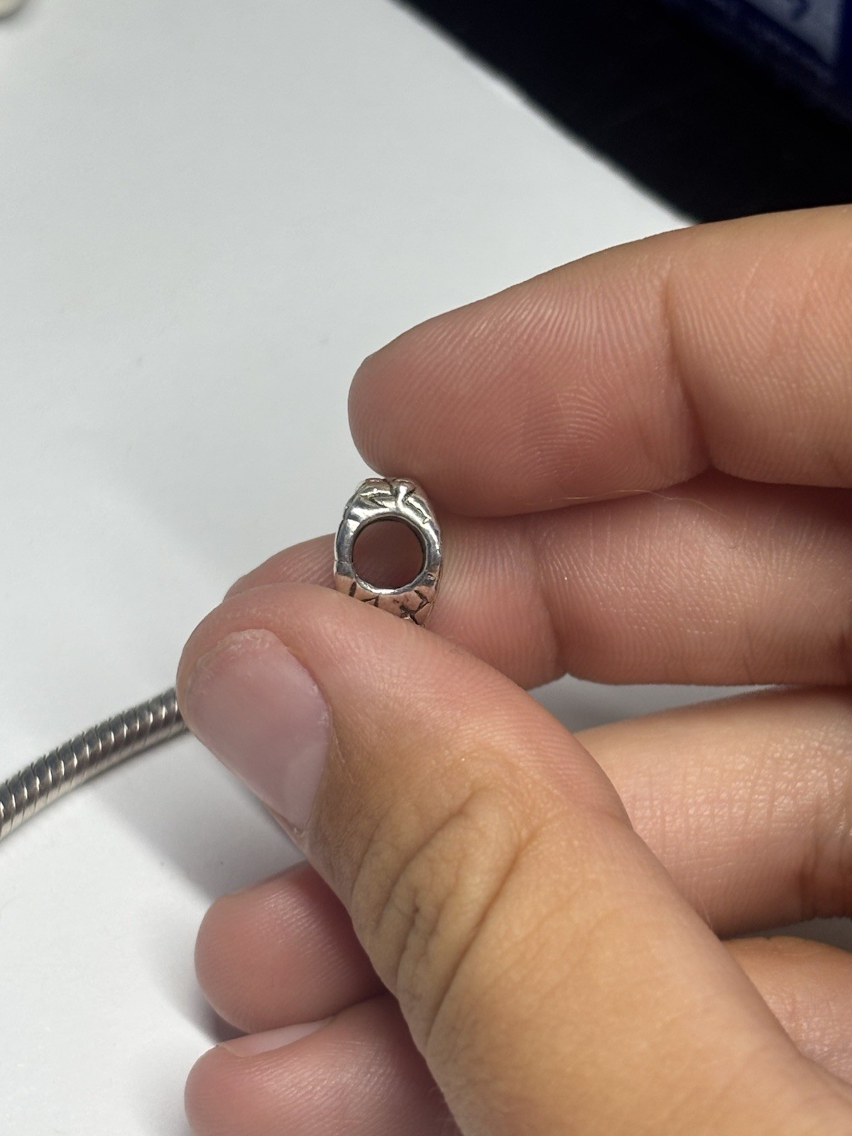 Family Heart Charm Bead Silver Tone Fits Snake Chain Charm Bracelet Unbranded