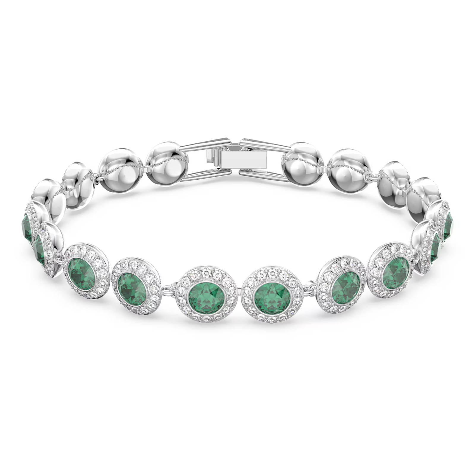 BNIB SWAROVSKI ANGELIC Emerald Crystal Tennis Bracelet £159.00 & Gift Bag