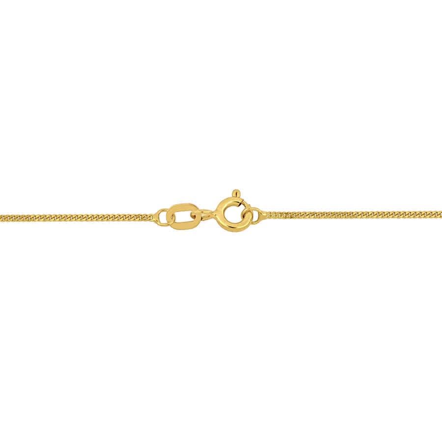 Amour 1mm Diamond Cut Flat Curb Bracelet in 14k Yellow Gold – 9 in