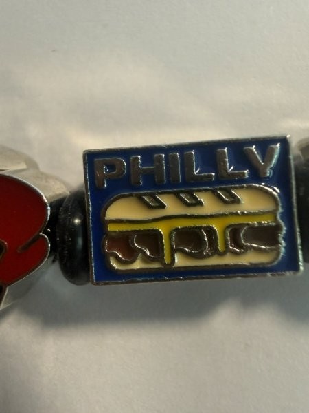 FIFA World Cup 26 Philly Bank of America Charm Beaded Bracelet Blue Multicolor