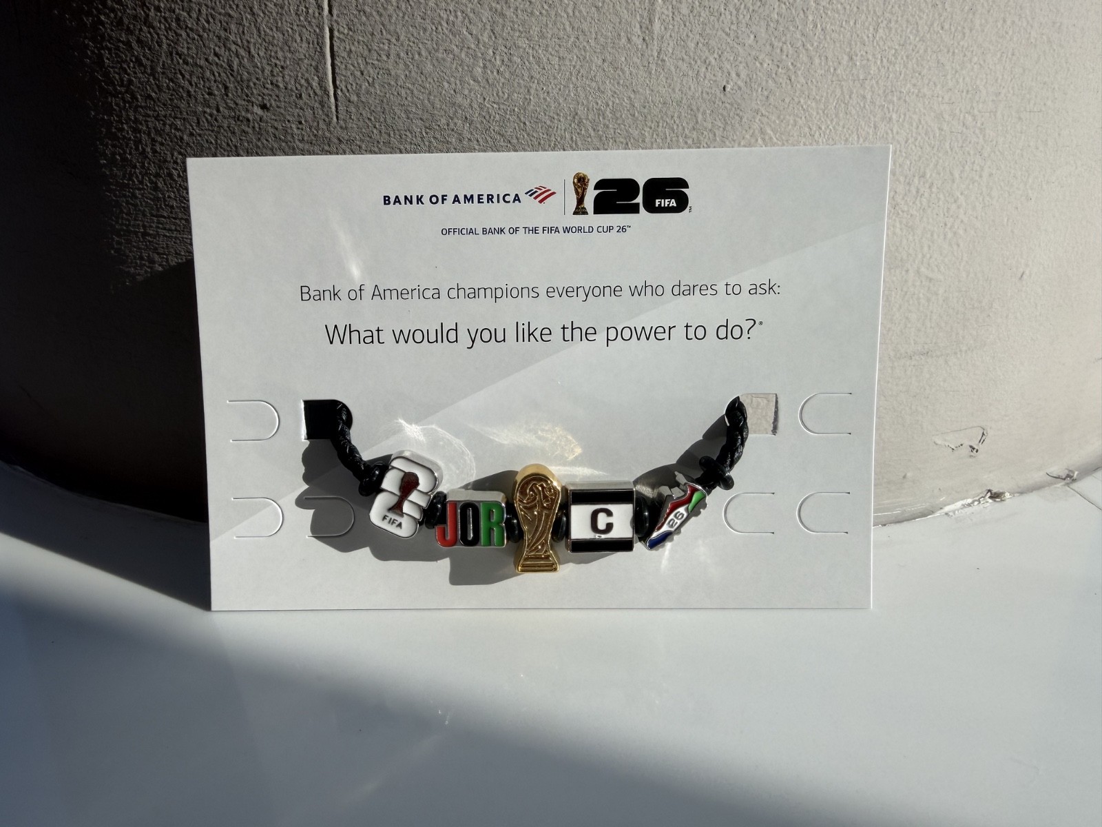 FIFA 2026 World Cup Bracelet Game Day Charms – JORDAN – Collectible