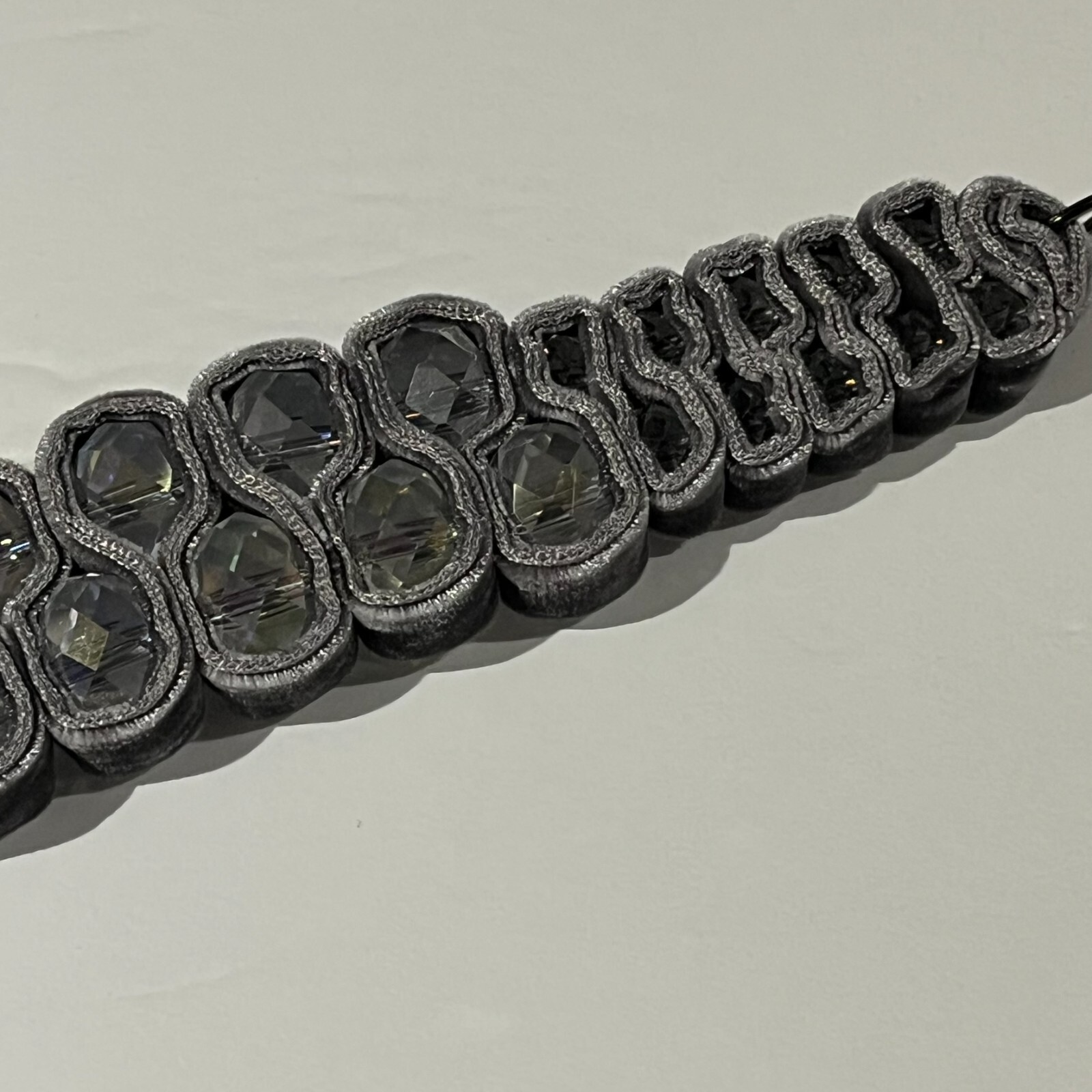 Unique Handmade Crystal Bracelet Prom Option colors: Brown, Green, Purple, Gray