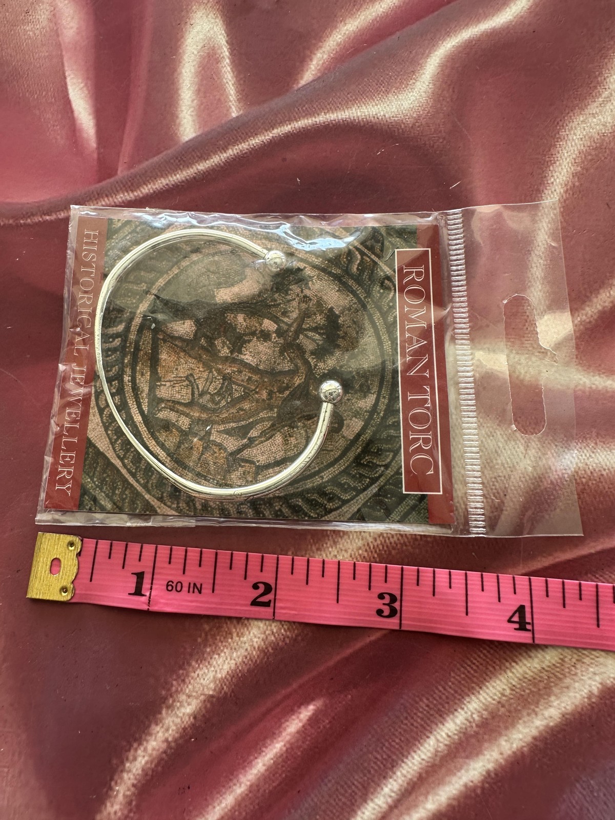 Westair Reproductions Roman Torc Bracelet Historical Silver Tone Bangle England