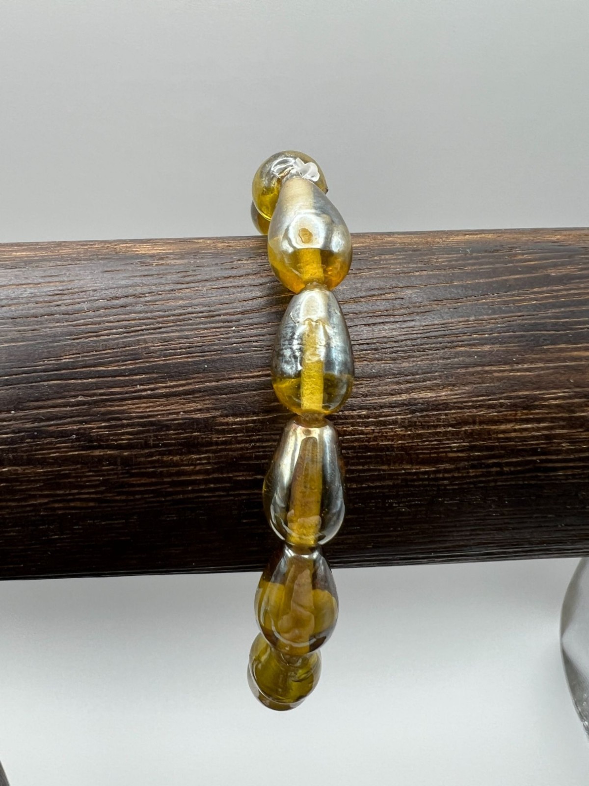 Handcrafted Glass Bead Bracelets In Blue Yellow Red & Green Boho Jewelry For Wo