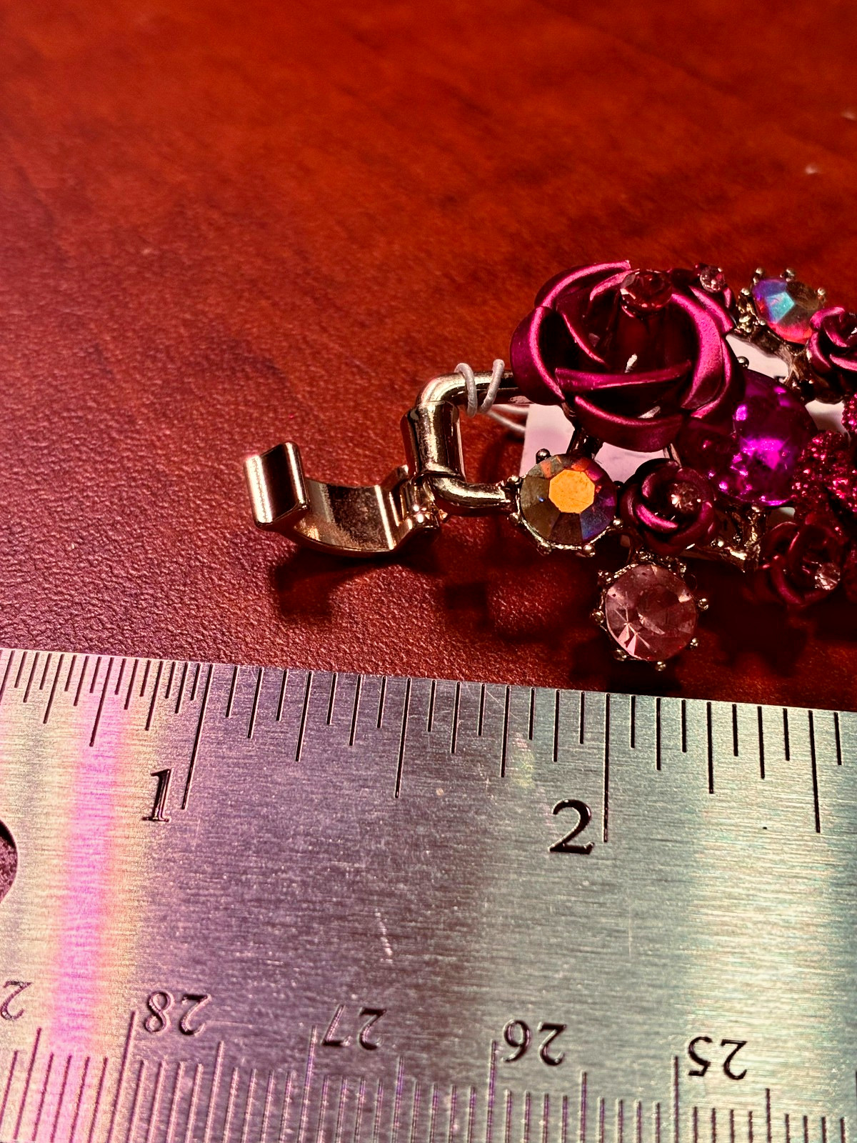 Retired BETSEY JOHNSON, Bracelet, “Rose Cluster”