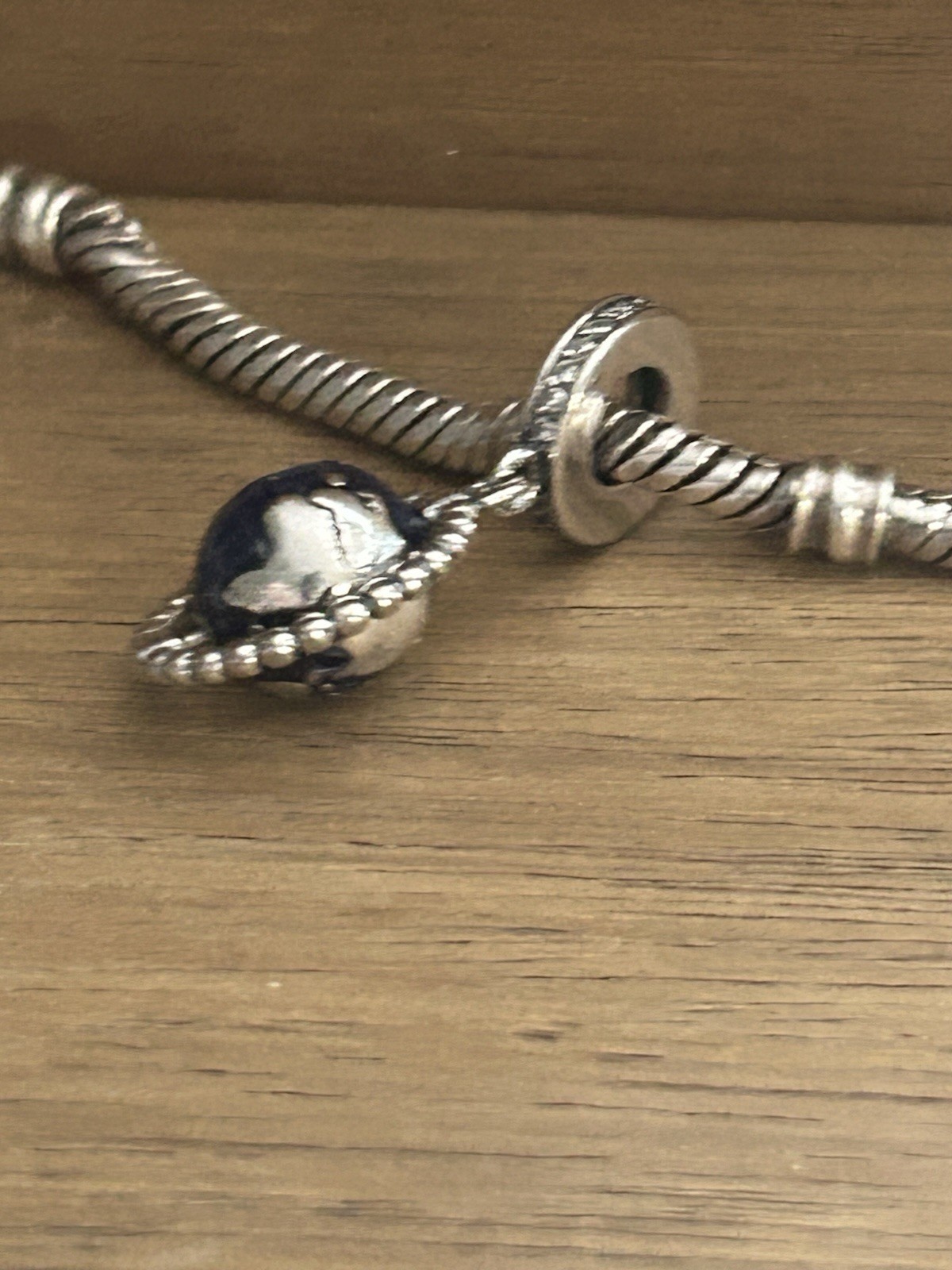 S925 Sterling silver charms Blue Globe Dangle Charm Bead Planet Earth