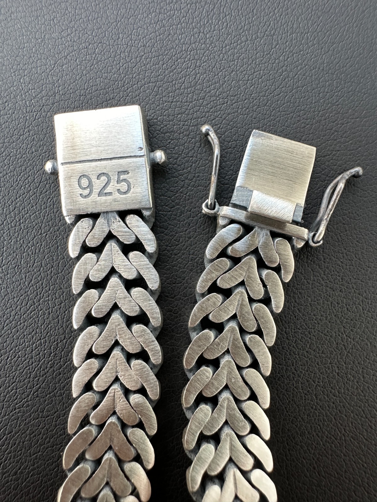 Custom Double Miami Cuban Open Franco Link Bracelet 12mm Wide Real 925 Silver