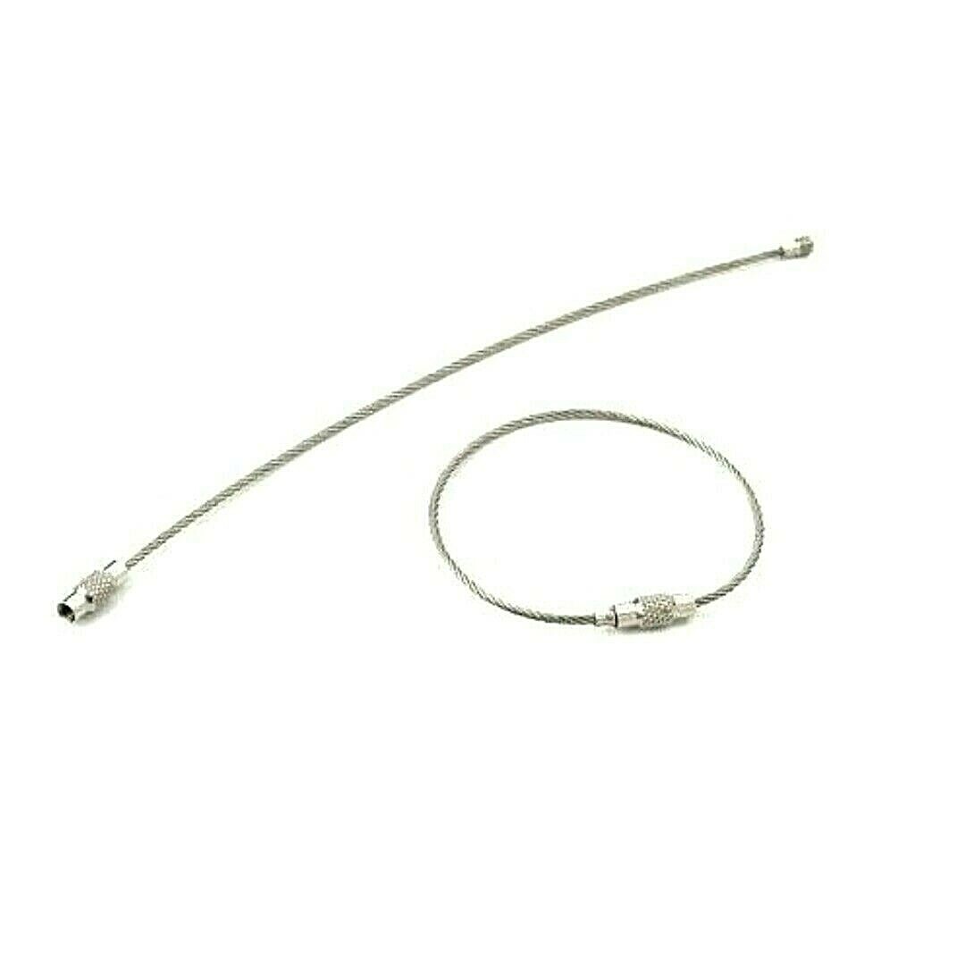 Small Child 6 Inch Size 304 Grade Stainless Steel Add A Bead Cable Cord Bracelet