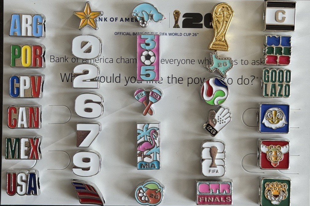 FIFA 26 World Cup Bank of America *INDIVIDUAL CHARMS PLEASE READ DESCRIPTION*