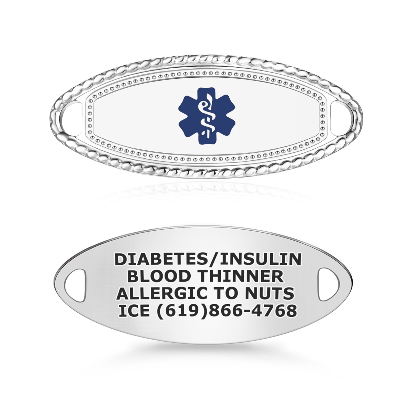 Divoti Custom Engraved Compact Premier Medical ID Tag