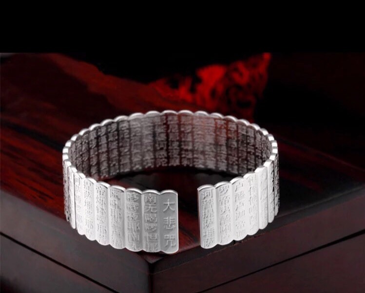 Women’s Fashion Jewelry Lotus Flower 925 Silver Plated Cuff Bracelet 24-2