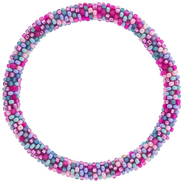 Aid Through Trade Roll-On® Bracelet “Fiesta” Glass Beads ~Made in Nepal~