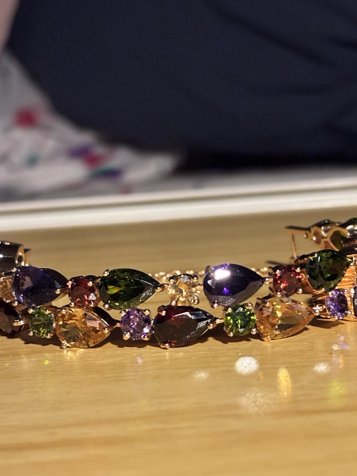 Beautiful Bracelet Multicolored Stones Will Dress Up Anything. A Must See