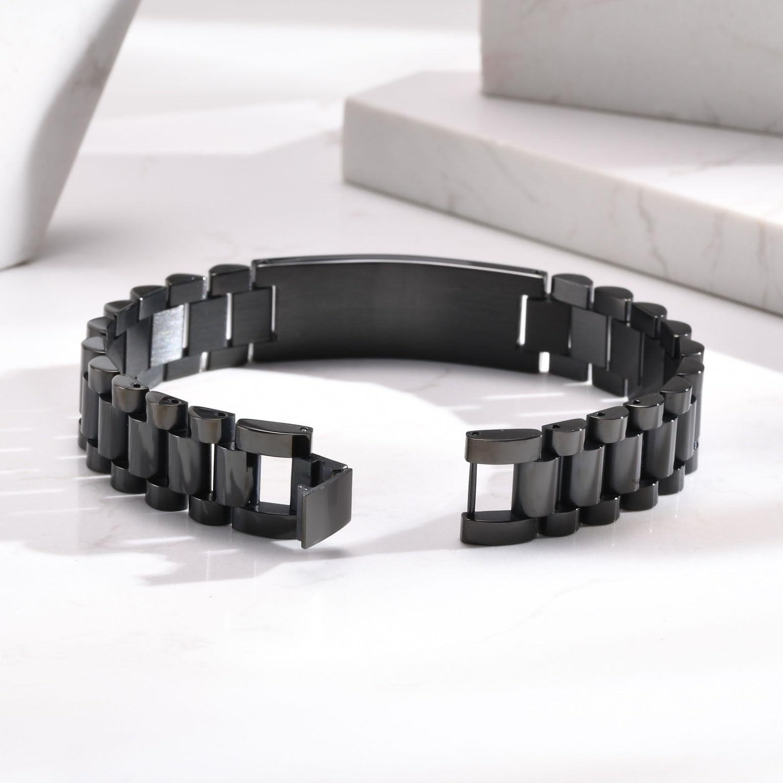 Free Engraving Medical ID Bracelet Stainless Steel Emergency Wristband