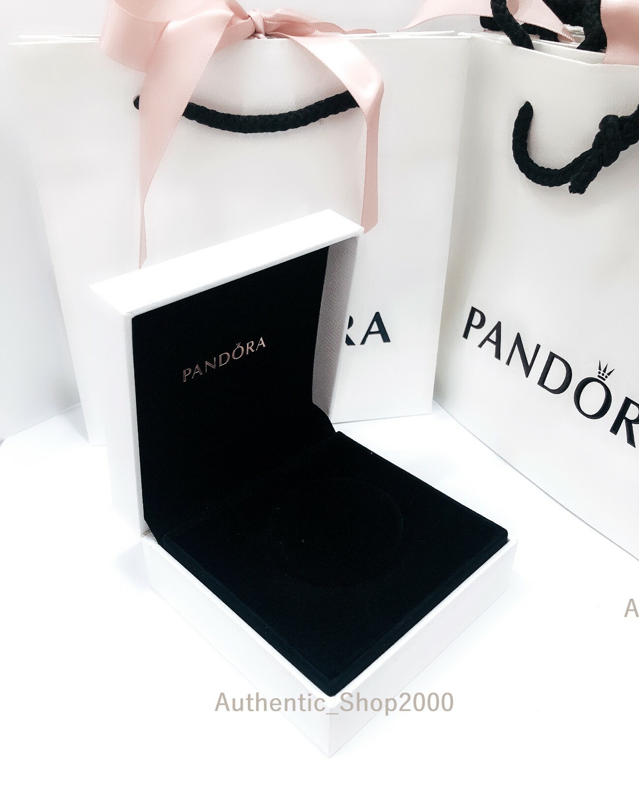 Authentic PANDORA 925 Braided Double Leather Charm Bracelet, Necklace 590745CBK