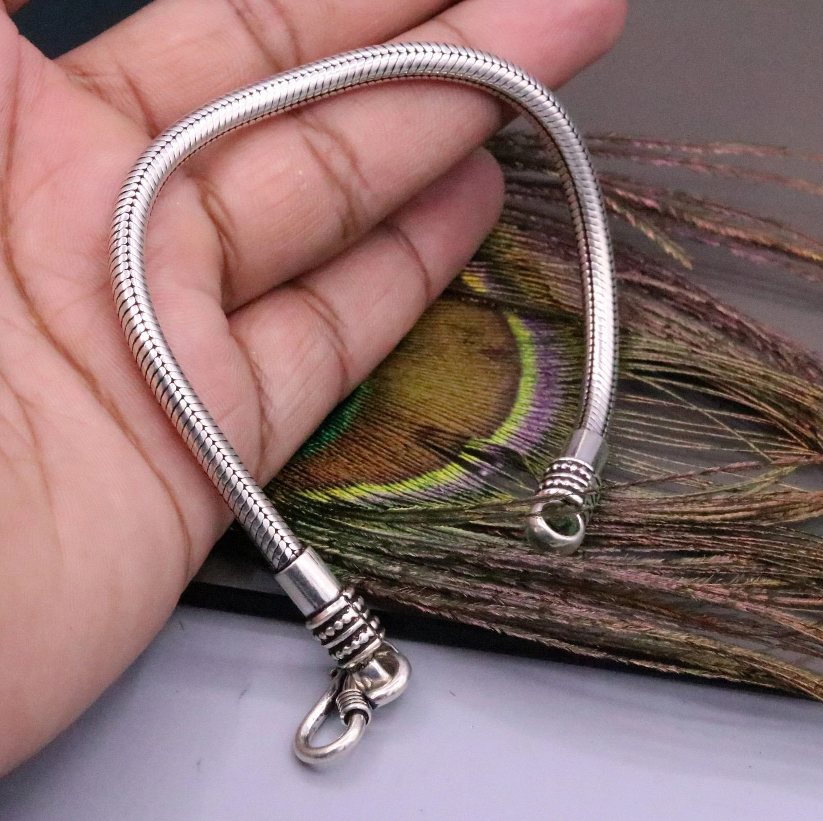 5 mm 925 sterling silver snake chain customized bracelet unisex jewelry sbr72