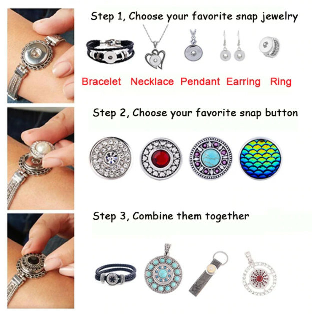 Snap Jewelry Antique Heart Toggle Bracelet Fits 18-20mm Fits Ginger Style Charm
