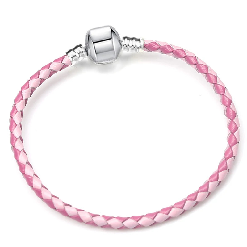 Leather Chain Bracelet 9 Color DIY Charm Band Adjustable Wrap Girls Women 1 Pc