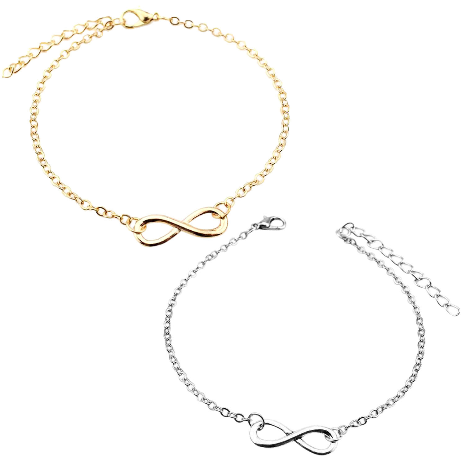 Stainless Steel Infinity Love Charm Womens Beauty Jewelry Durable Bracelet Cuff