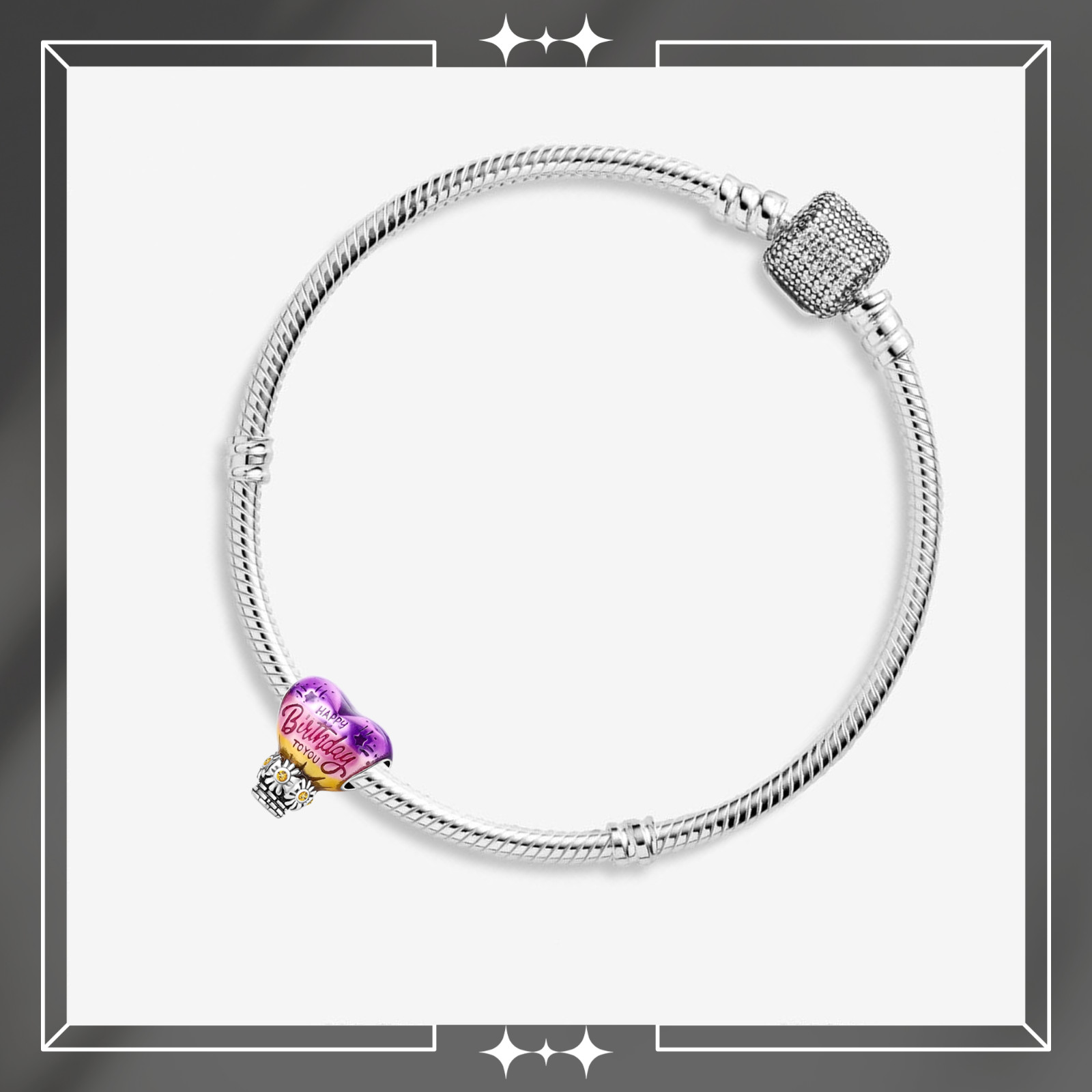 Happy Birthday To You Heart Balloon Charm, Birthday Gift, Gift For Women