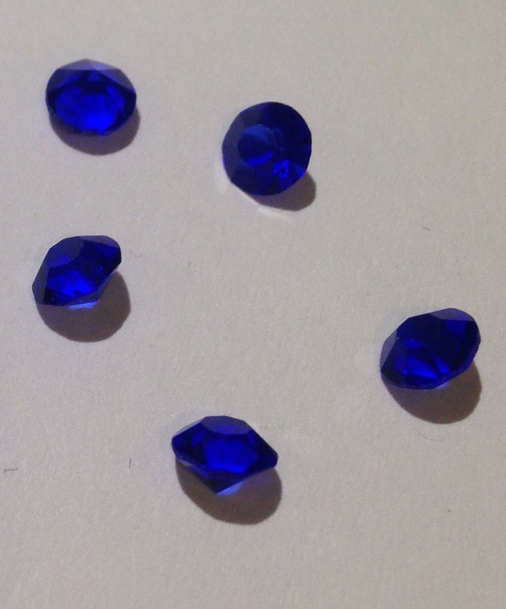 Pack of 5 Birthstones – September Sapphire – Fit Origami Owl Lockets 5mm Size