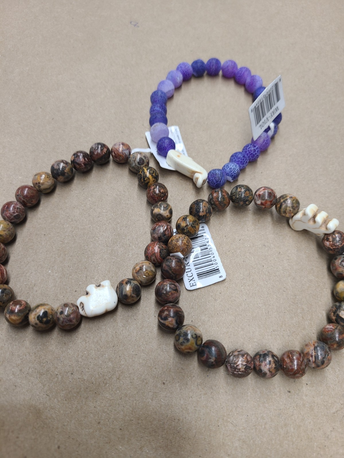 Lot Of 3 Fahlo Bracelets No Tracking Cards 100666