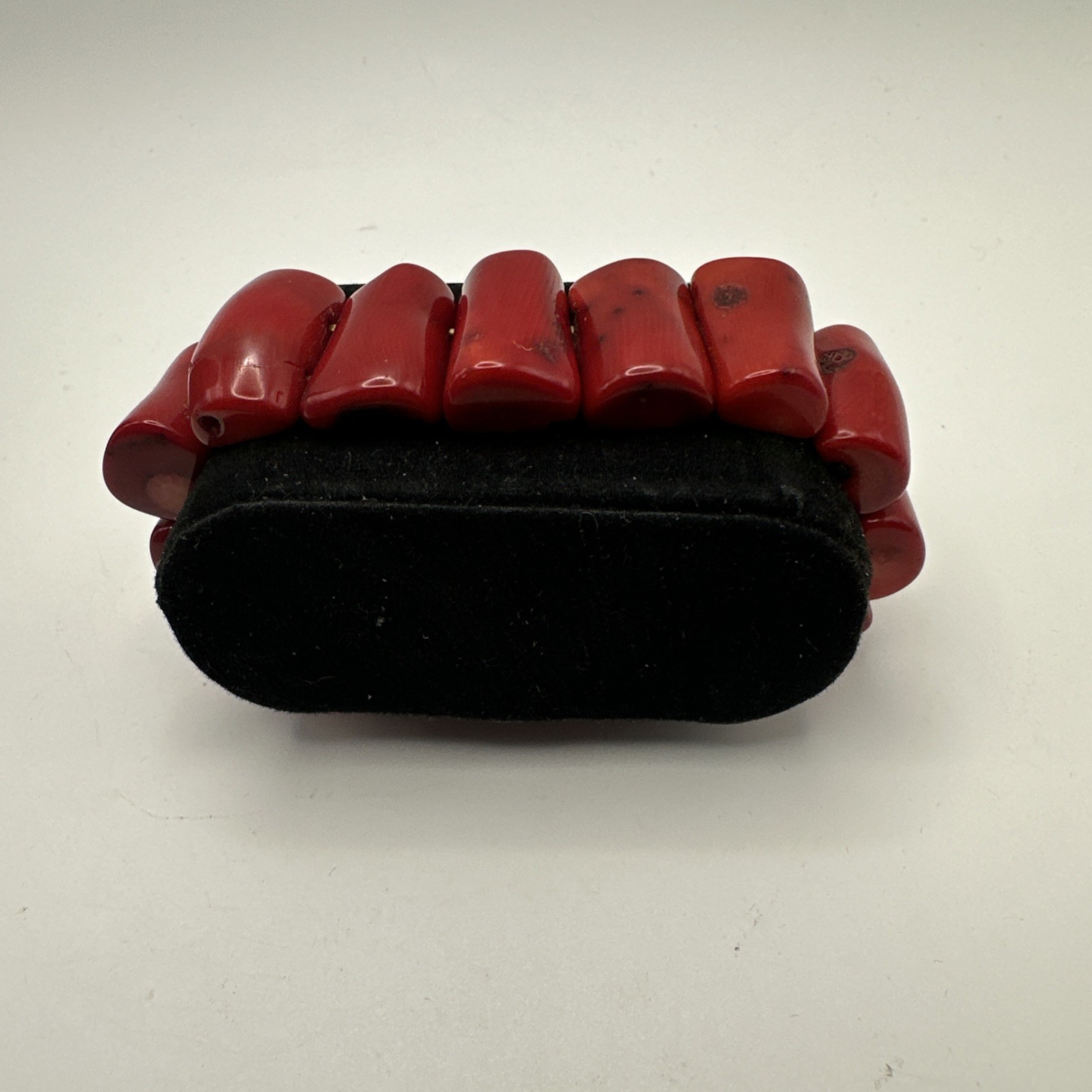 Vintage Red Bamboo Coral Bracelet Free Shipping