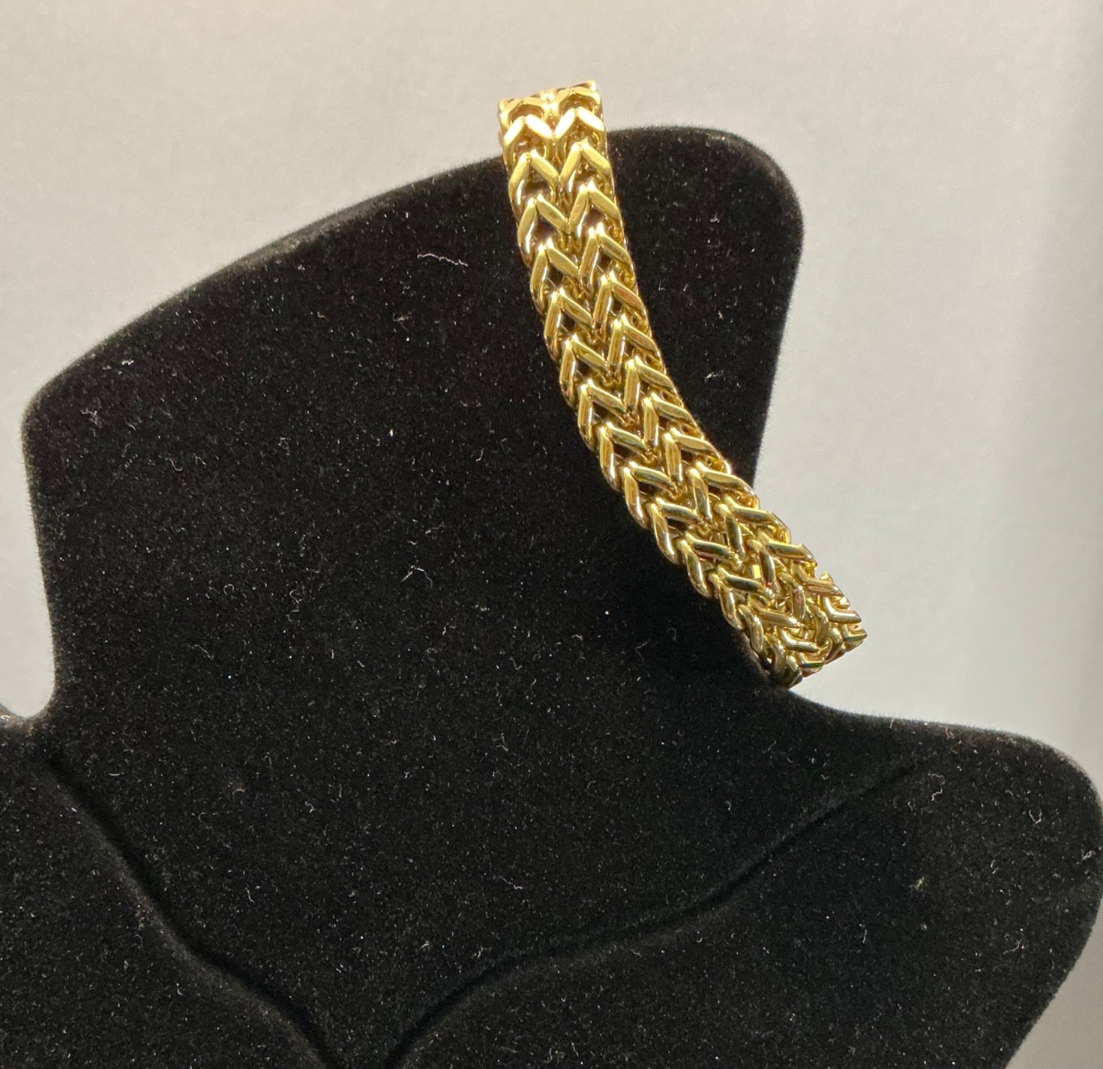 New Bracelet Hip Hop Men Women Gift Teen 8 Inches Iridescent Gold Colorful