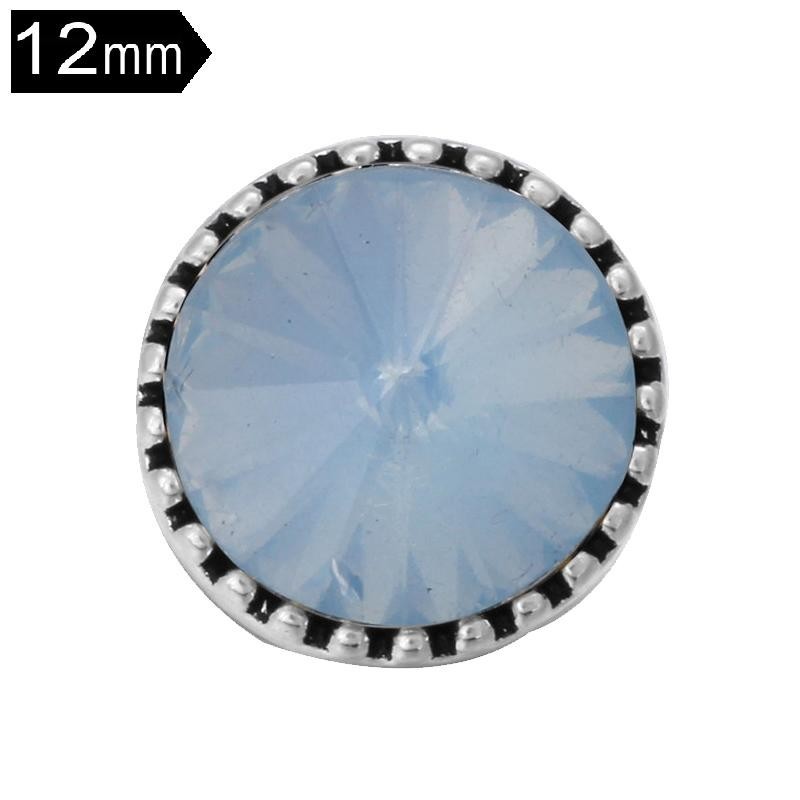 Snap Button 12 mm for Snap Jewelry Sea Blue