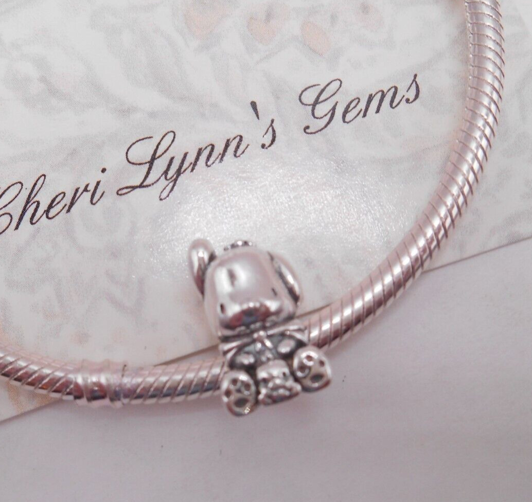 POCHACCO S925 STERLING SILVER EUROPEAN BRACELET CHARM BEAD & POUCH!