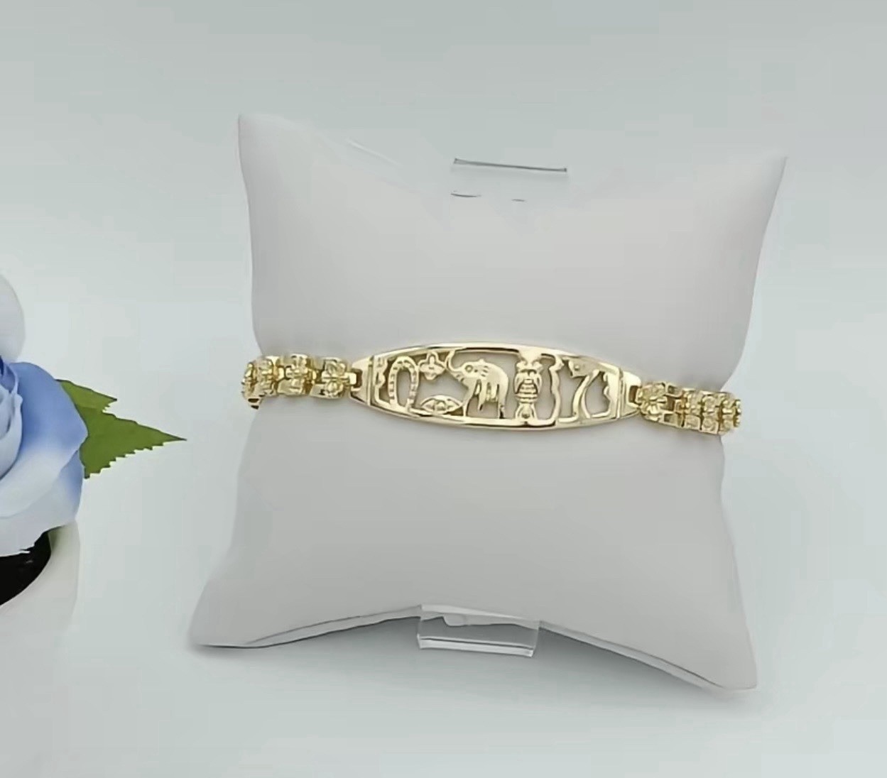 14K Gold Fill 7 Power Bracelet Good Luck Energy Protection Everyday bracelet