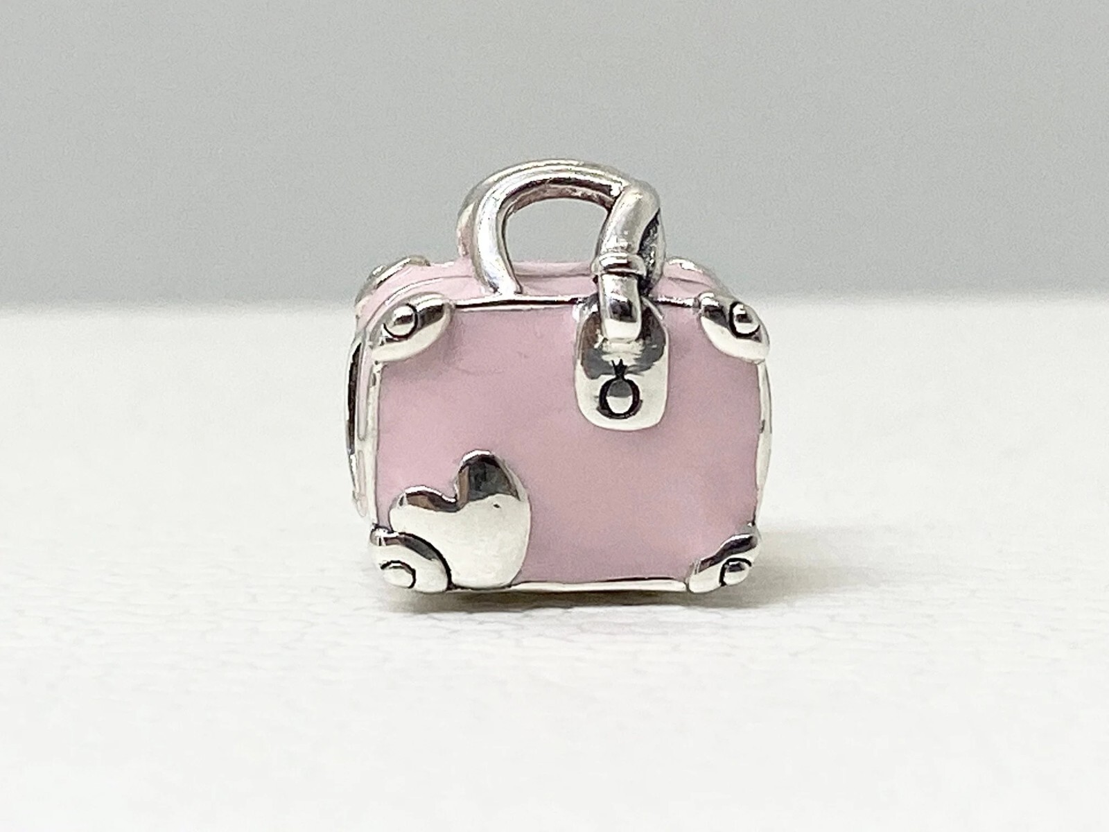 Pandora Authentic Charm Pink Travel Suitcase Bag Charm Bead