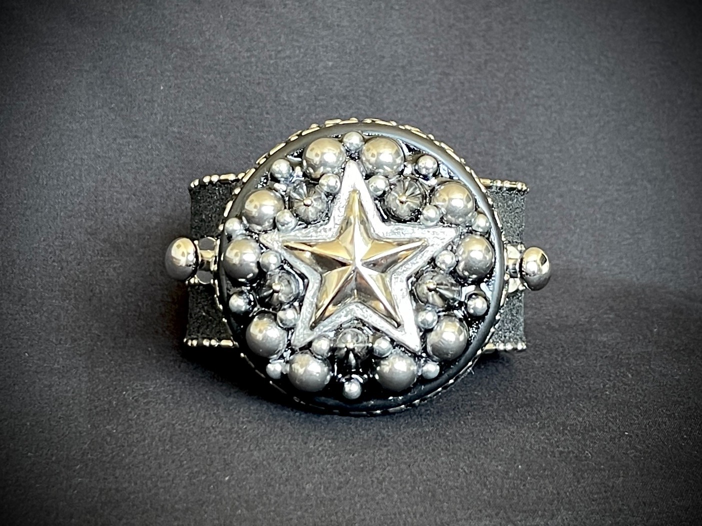 Magnetic Cuff Bracelet Skull & Star Interchangeable OOAK – Darren McNeese